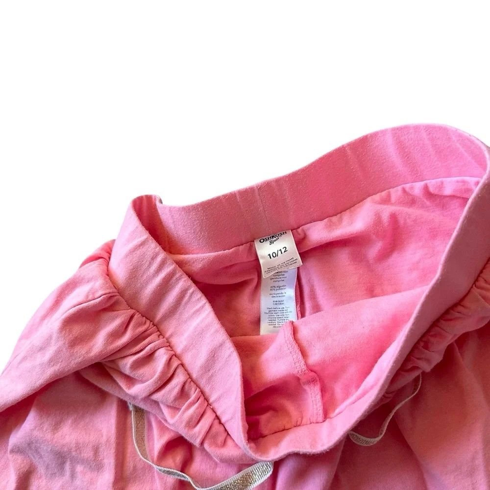 Oshkosh B'Gosh 10/12 Girls cotton pink stretch knit skorts